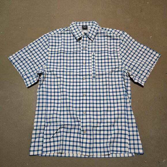NWOT Vertx Plaid Short Sleeve Vented Button Snap Shirt Men's‎ Size Medium - Picture 1 of 4